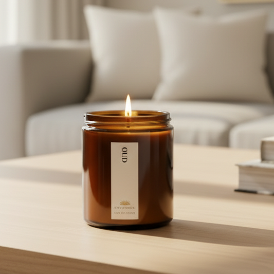 Oud Scented Candle - Scented Candles - Charm Natural