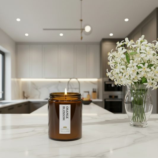 Orange Blossom Scented Candle - Scented Candles - Charm Natural