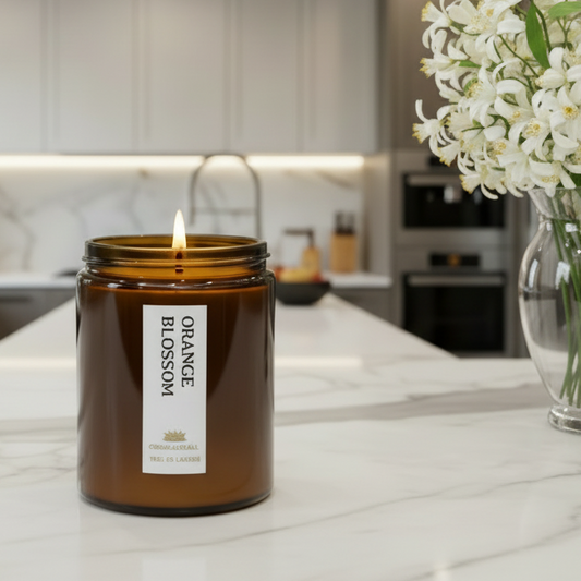 Orange Blossom Scented Candle - Scented Candles - Charm Natural