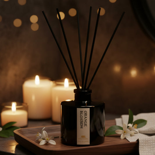 Orange Blossoms Reed Diffuser - Fragrance Diffusers - Charm Natural
