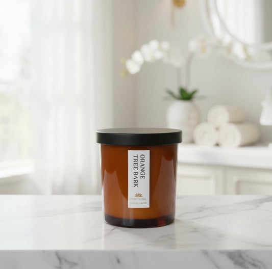 Orange Tree Bark Scented Candle - Scented Candles - Charm Natural