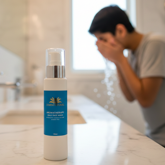 Aromatherapy Daily Face Wash - Gentle Sulfate-Free Cleanser - Skin Care - Charm Natural