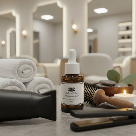 Lushtress Hair Serum - Heat Protection & Shine Serum - Body and Hair - Charm Natural