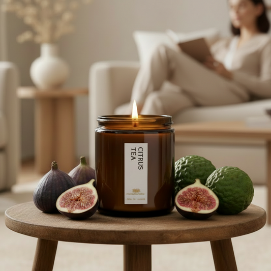 Citrus Tea Scented Candle - Scented Candles - Charm Natural