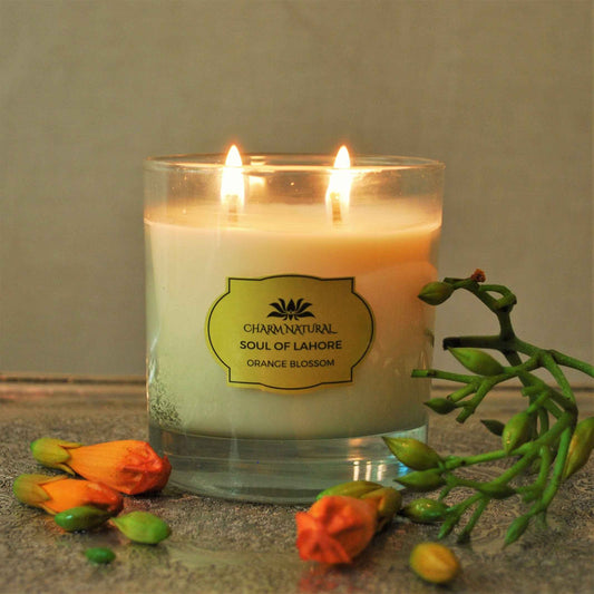 Orange Blossoms - Luxury Scented Candle - Scented Candles - Charm Natural