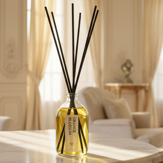 Orange Blossoms Reed Diffuser - Fragrance Diffusers - Charm Natural