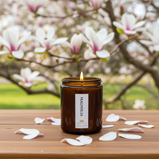 Magnolia Scented Candle - Scented Candles - Charm Natural