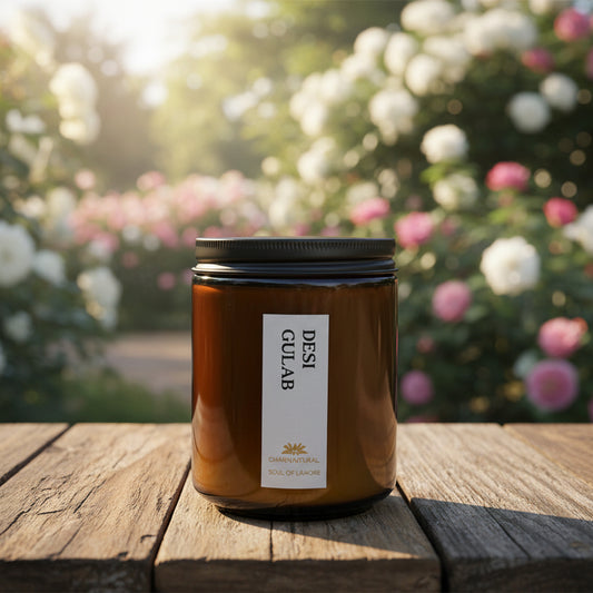 Desi Gulaab Scented Candle - Scented Candles - Charm Natural
