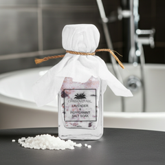 Lavender & Peppermint Bath Salts - Relaxing Spa Soak - Body and Hair - Charm Natural