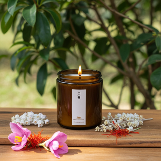 Oud Scented Candle - Scented Candles - Charm Natural
