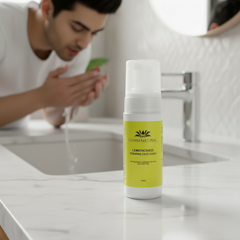 Lemongrass Foaming Face Wash - Gentle Sulfate-Free Cleanser