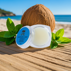 Organic Lip Balm - Lavender & Mint - Skin Care - Charm Natural