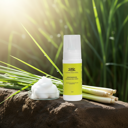 Lemongrass Foaming Face Wash - Gentle Sulfate-Free Cleanser - Skin Care - Charm Natural