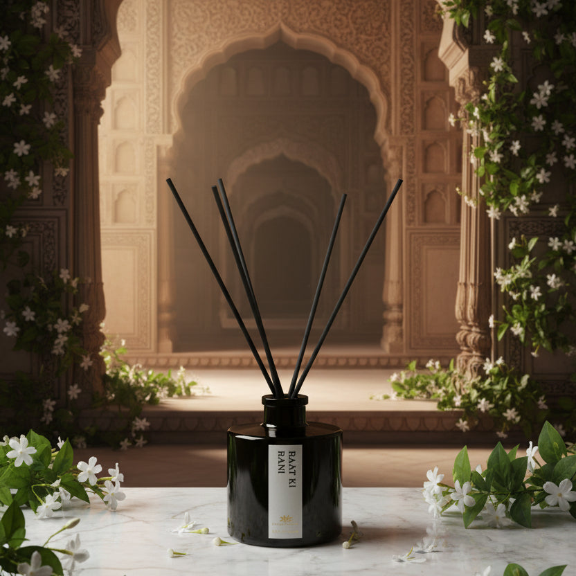 Raat Ki Rani Reed Diffuser - Fragrance Diffusers - Charm Natural