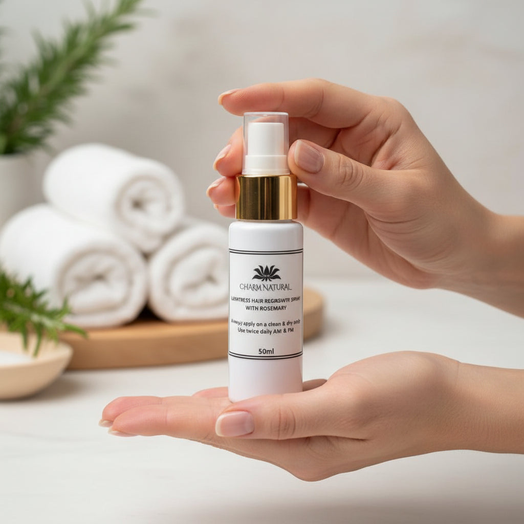 Lushtress Hair Rescue Peptide Spray with Rosemary - Body and Hair - Charm Natural