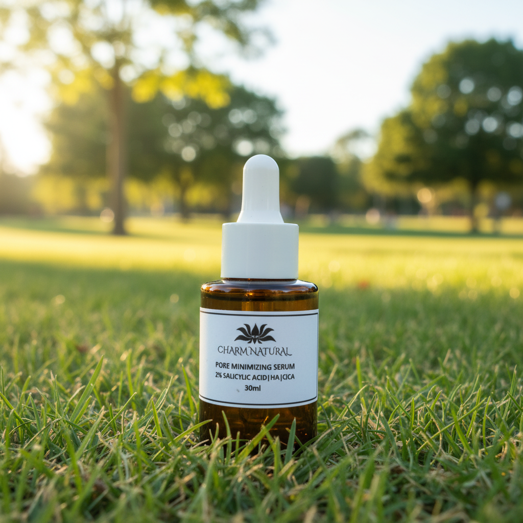 Acne / Pore Minimizing Serum - Salicylic Acid & Hyaluronic Acid - Skin Care - Charm Natural