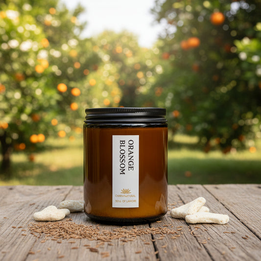 Orange Blossoms Scented Candle - Scented Candles - Charm Natural