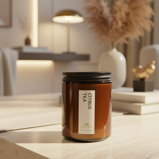Citrus Tea Scented Candle - Scented Candles - Charm Natural