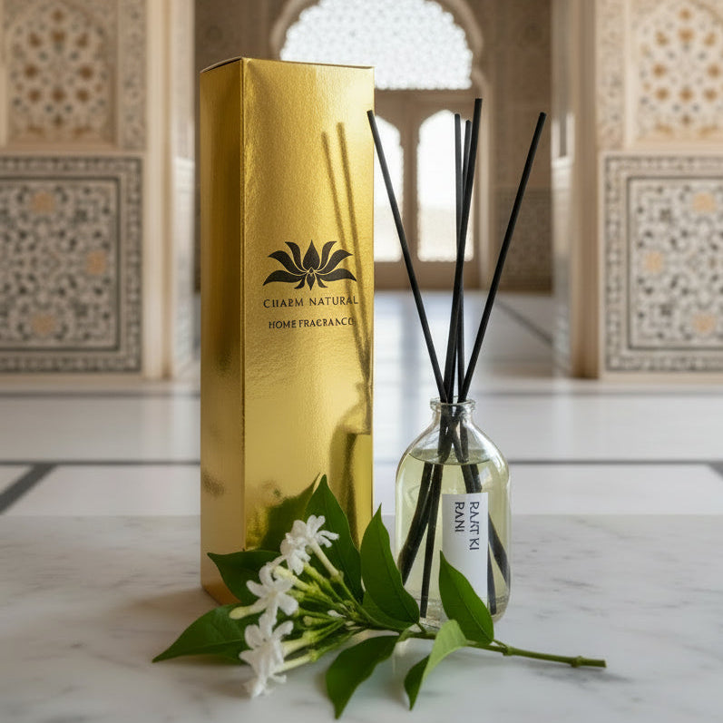 Raat Ki Rani Reed Diffuser - Fragrance Diffusers - Charm Natural