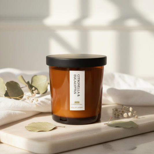 Citronella & Eucalyptus - Mosquito Repellent Candle - Scented Candles - Charm Natural