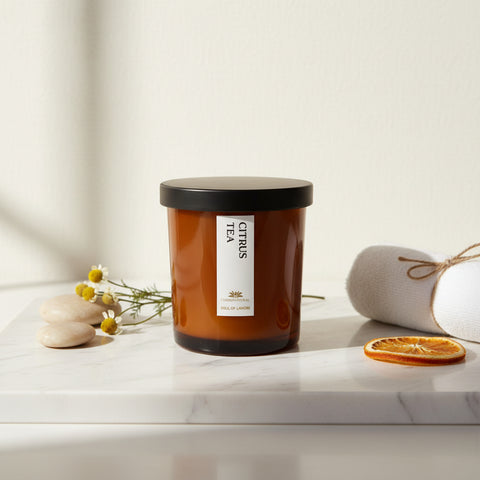 Citrus Tea Scented Candle - Scented Candles - Charm Natural