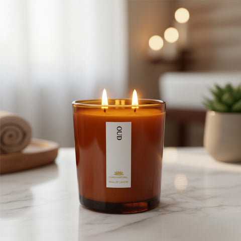 Oud Scented Candle - Scented Candles - Charm Natural