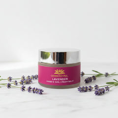 Organic Lavender Hand & Nail Cream Balm - Deep Moisturizing Treatment - Body and Hair - Charm Natural