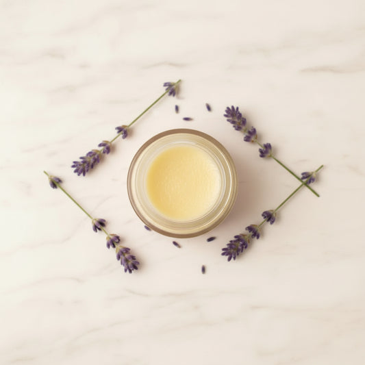 Organic Lavender Hand & Nail Cream Balm - Deep Moisturizing Treatment - Body and Hair - Charm Natural