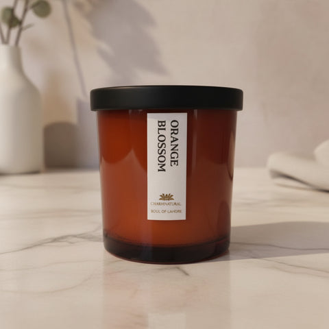 Orange Blossom Scented Candle - Scented Candles - Charm Natural