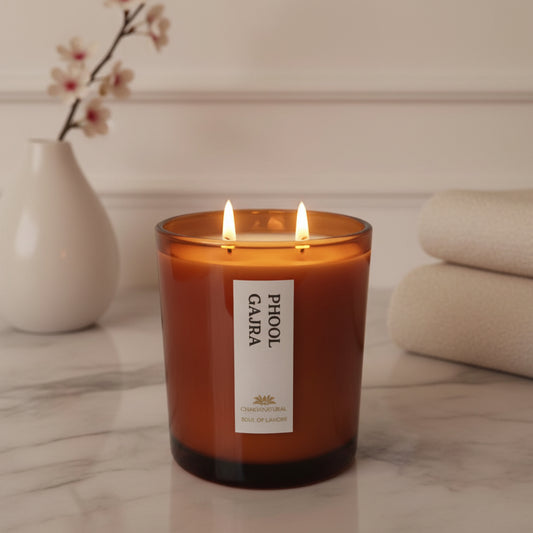 Phool Gajra Scented Candle - Scented Candles - Charm Natural