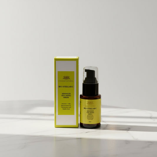 Bio Stellar - Premium Vitamin C and Hyaluronic Acid Serum - Skin Care - Charm Natural