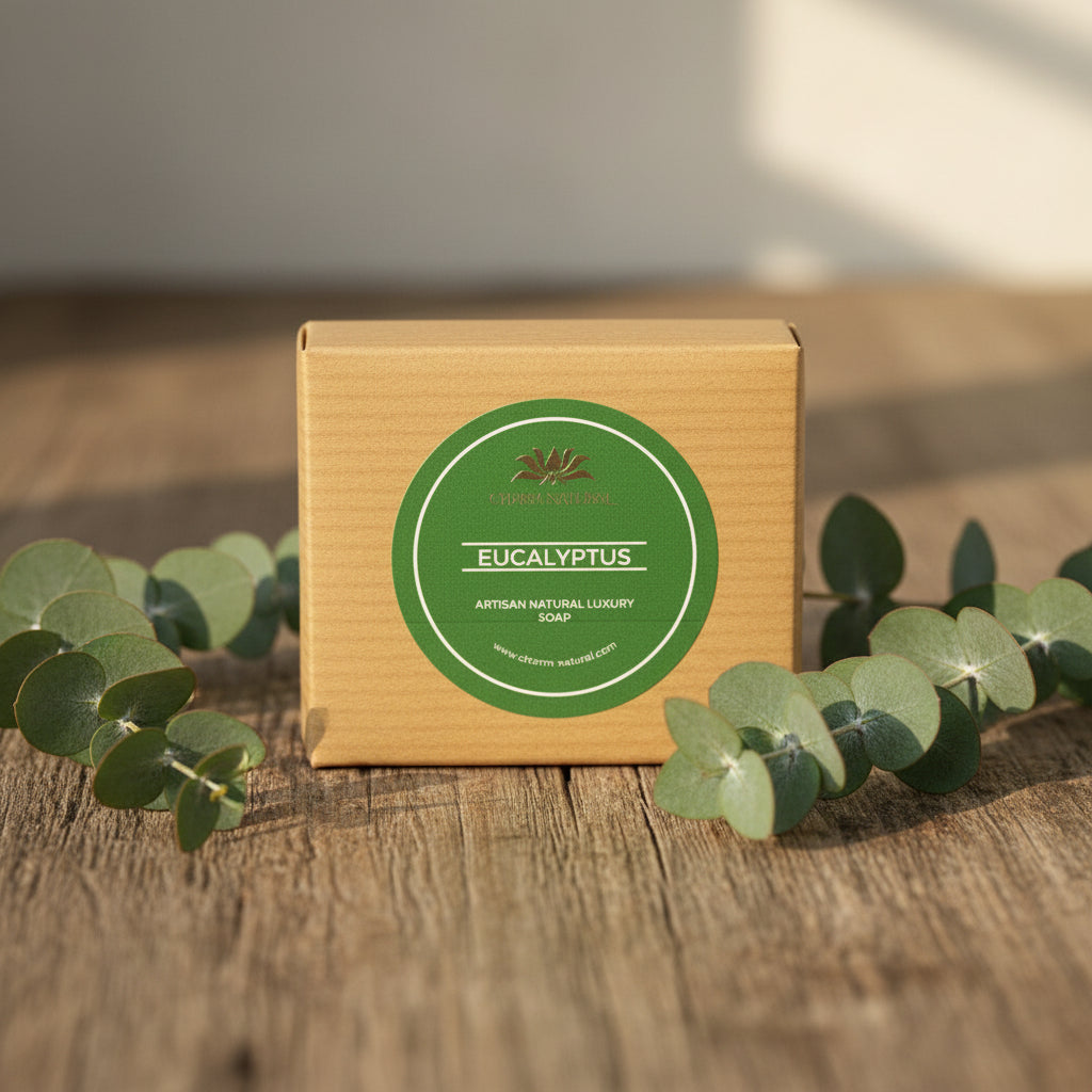 Organic Eucalyptus Soap Bar - Body and Hair - Charm Natural