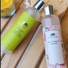 Grapefruit & Eucalyptus Organic Body Wash - Sulfate-Free Cleanser - Body and Hair - Charm Natural