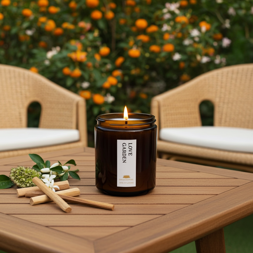 The Love Garden Scented Candle - Scented Candles - Charm Natural