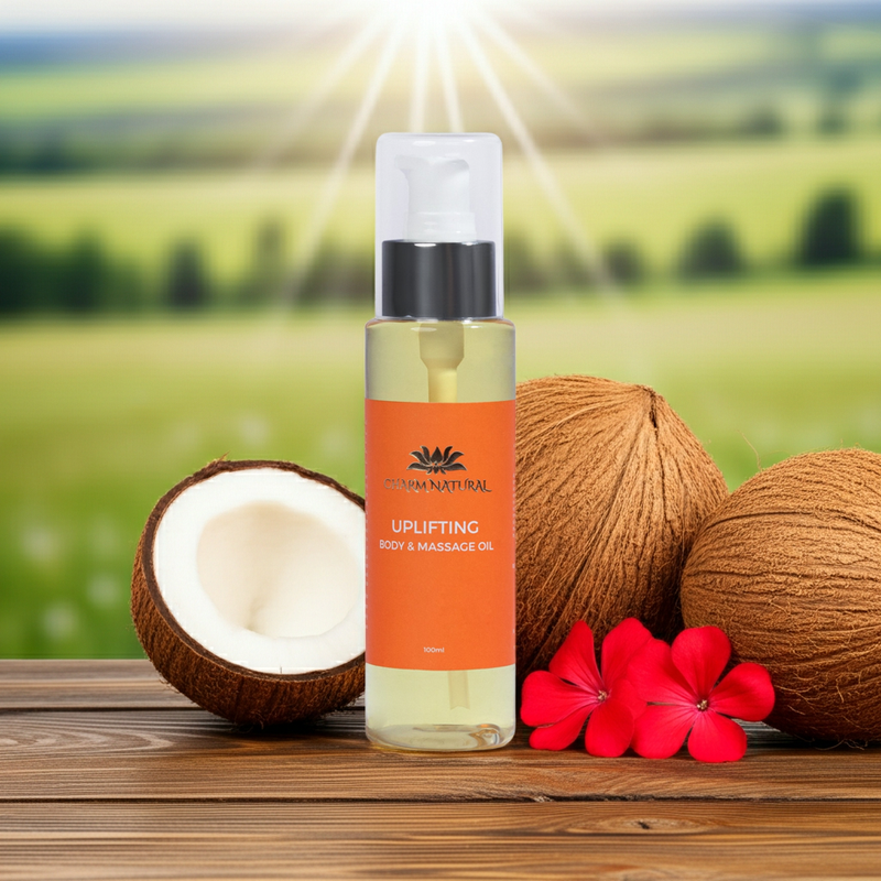 Uplifting Body & Massage Oil - Organic Moisturizing Oil
