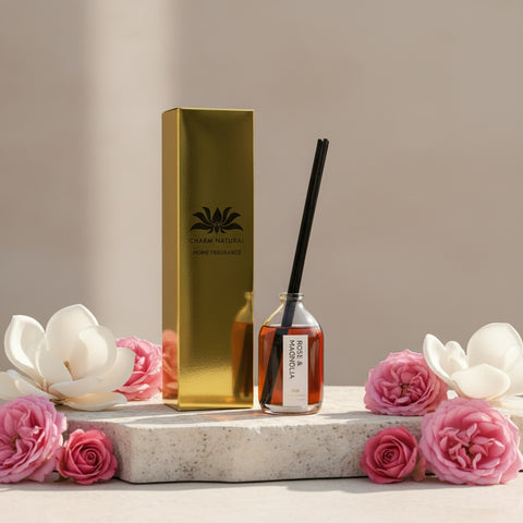 Rose & Magnolia Reed Diffuser - Fragrance Diffusers - Charm Natural