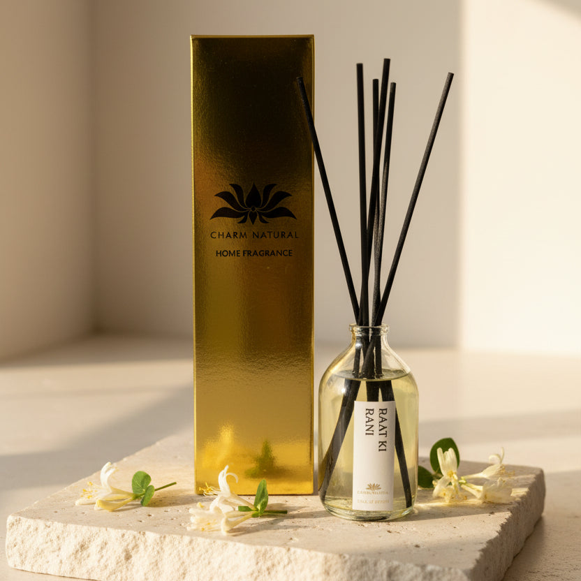Raat Ki Rani Reed Diffuser - Fragrance Diffusers - Charm Natural