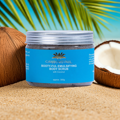 Booty-Ful Emulsifying Body Scrub - Exfoliating Sugar Scrub - Body and Hair - Charm Natural