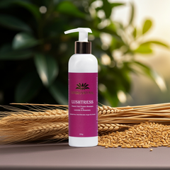 Lushtress Classic Shampoo - Oats, Wheat & Silk Protein - Body and Hair - Charm Natural