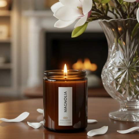 Magnolia Scented Candle - Scented Candles - Charm Natural