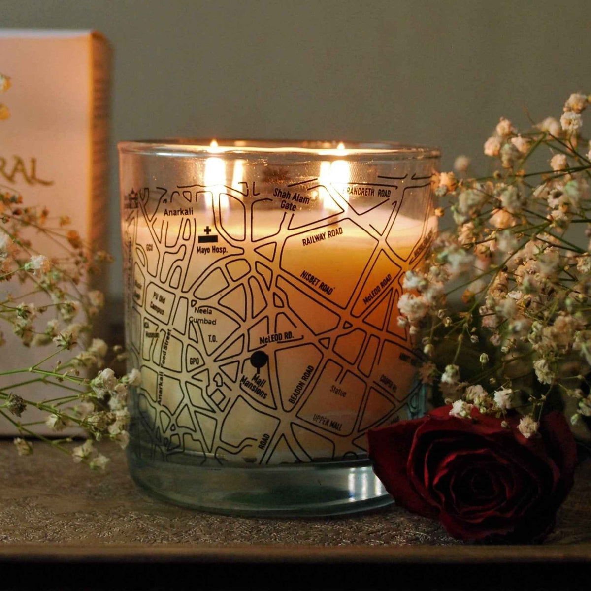 Old Lahore City Map - Lahore Botanicals - Scented Candles - Charm Natural