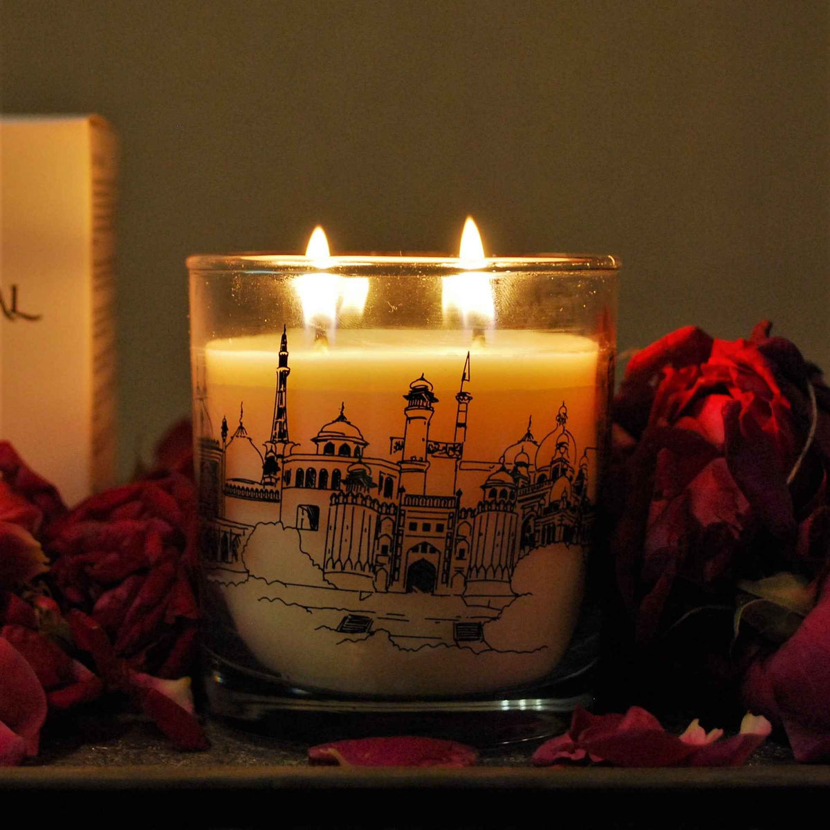 Lahore Monuments - Desi Gulaab - Scented Candles - Charm Natural
